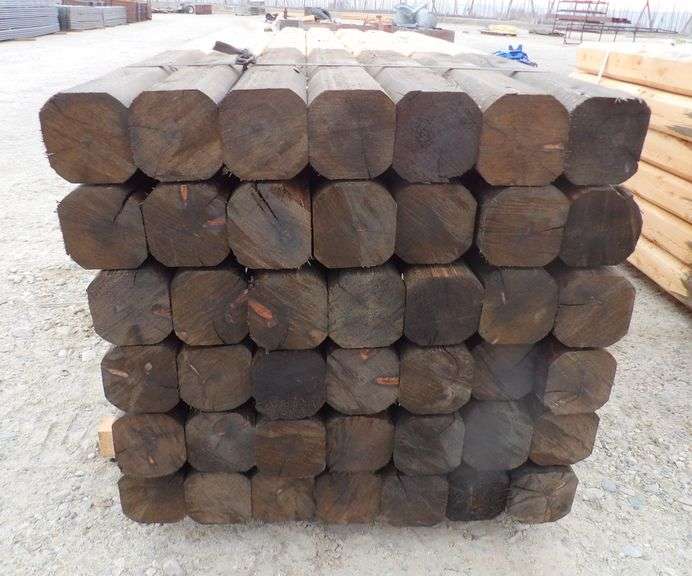 B-105  Wooden Fence Posts