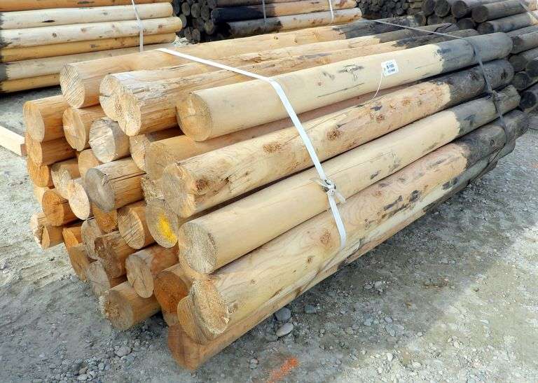 B-180  Wooden Fence Posts