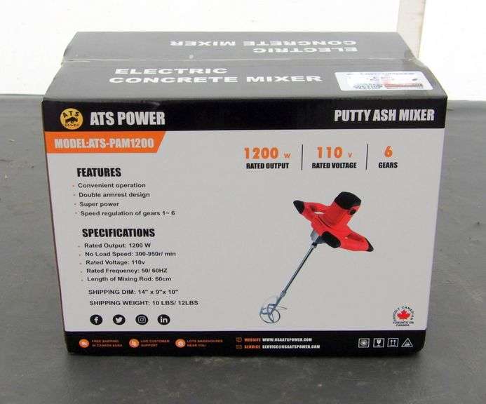 B-121 Hand Held Electric Concrete Mixer