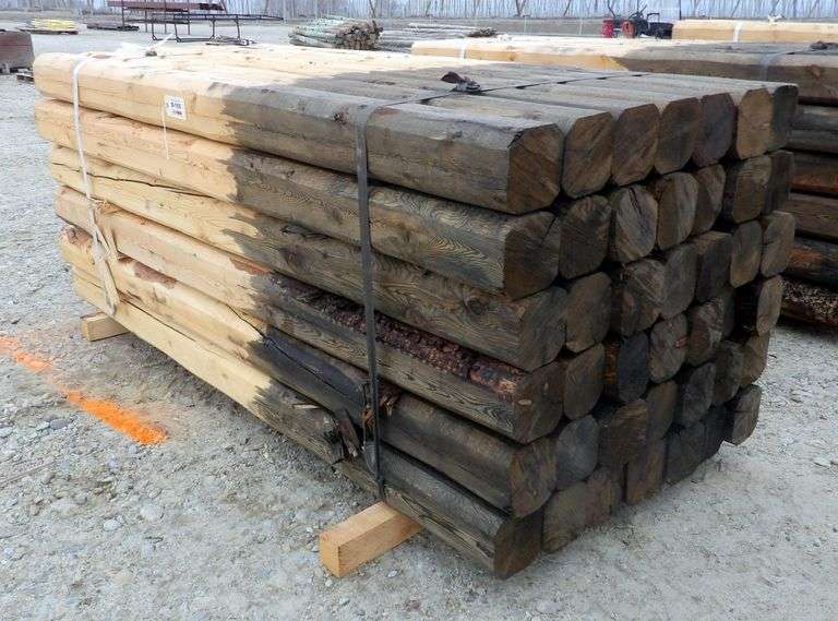 B-105  Wooden Fence Posts