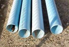 P-921  Diamond 6" PVC Pipes (4)