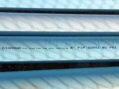 P-921  Diamond 6" PVC Pipes (4)