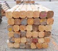 B-105  Wooden Fence Posts