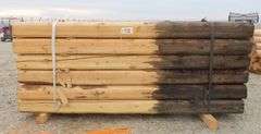 B-105  Wooden Fence Posts