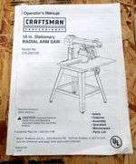 P-900 Craftsman Radial Arm Saw