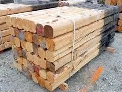 B-105  Wooden Fence Posts