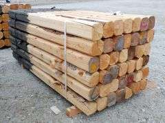 B-105  Wooden Fence Posts