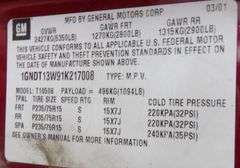 P-799  2001 Chevy Blazer