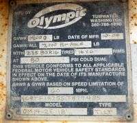 P-762  2005 Olympic Tilt Deck Trailer