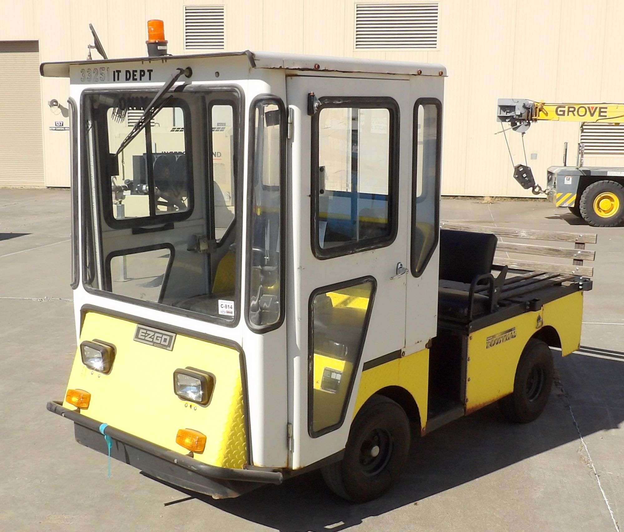 C-814 EZ-Go Electric Flatbed Utility Cart