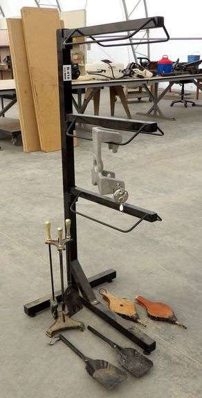 B-416  Saddle Rack, Lock, Fireplace Tooling