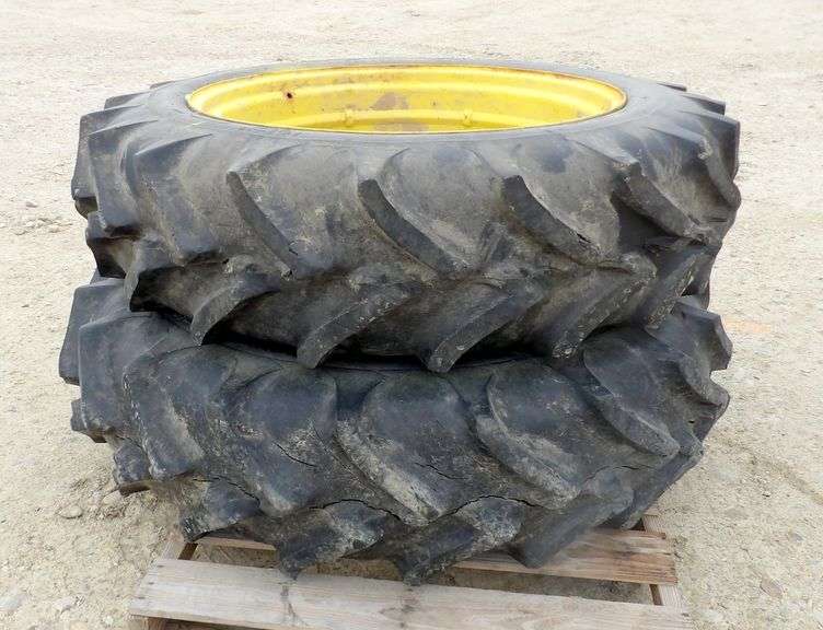 B-838  Tractor Tires + Rims (2)