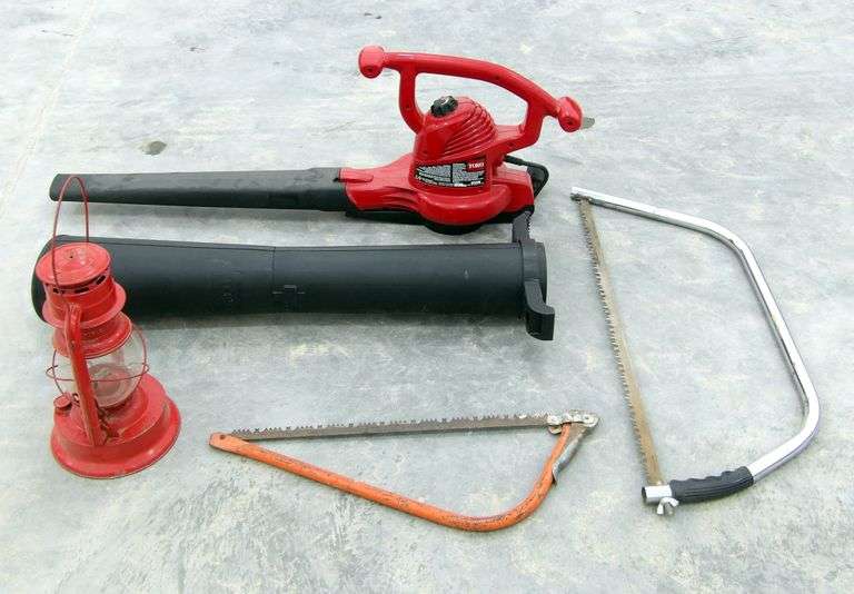 B-477  Toro Blower + Hand Saws + Lantern