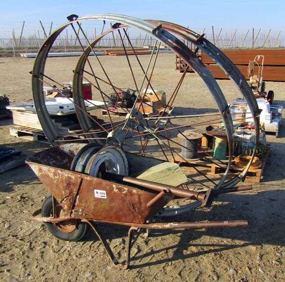 B-325  Wheelbarrow, Wheel Line Wheels, & Stand