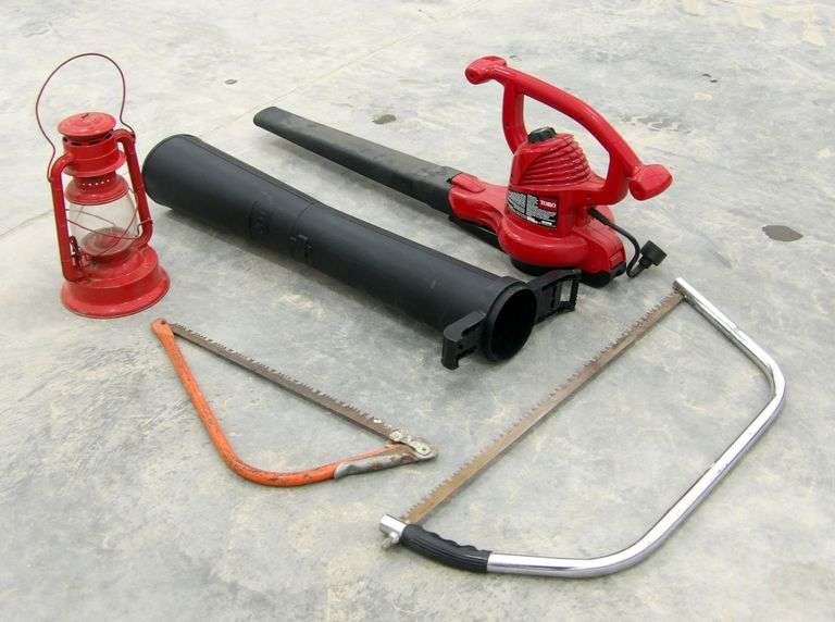 B-477  Toro Blower + Hand Saws + Lantern