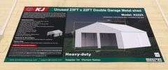 B-153  KJ Double Garage Metal Shed 23'x22'