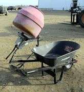 B-296  Cement Mixer & Wheelbarrow
