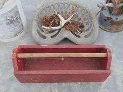 B-1028  Yard Art + Bird House + Antlers