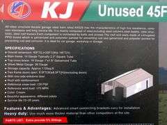 B-150  KJ Double Garage Metal Shed 45'X25'