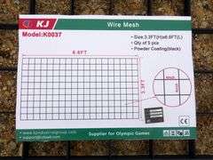 B-170  KJ Wire Mesh Panels 6.6'x3.3'