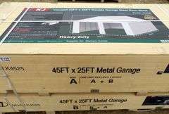 B-150  KJ Double Garage Metal Shed 45'X25'