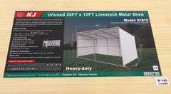 B-140 KJ Livestock Metal Shed 20'x12'