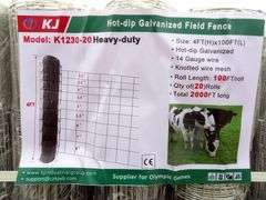 B-173  KJ Galvanized Field Fence 4'x100'
