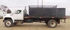 B-739 1991 Ford F-800 Flatbed with Water Tank