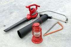B-477  Toro Blower + Hand Saws + Lantern