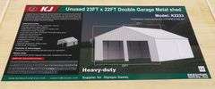 B-157  KJ Double Garage Metal Shed 23'x22'