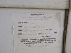 B-930  2001 Prowler 315X Travel Trailer