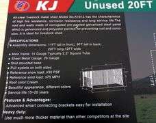 B-140 KJ Livestock Metal Shed 20'x12'