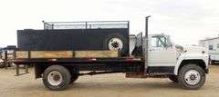 B-739 1991 Ford F-800 Flatbed with Water Tank
