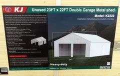 B-157  KJ Double Garage Metal Shed 23'x22'