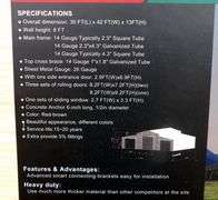 B-142  KJ Metal Storage Shed 42'x30'