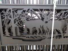 B-168  KJ One Set Metal Driveway Gates 20'x7'