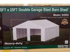 B-150  KJ Double Garage Metal Shed 45'X25'
