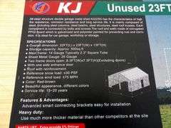 B-148 KJ Double Garage Metal Shed 23'x22'