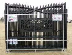 B-169  KJ One Set Metal Driveway Gates 20'x7'