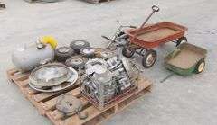 B-1027  Wagons + Wheels + Air Tank