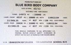 B-200 2013 Bluebird School Bus
