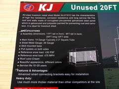 B-155 KJ Livestock Metal Shed 20'x12'