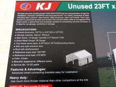 B-153  KJ Double Garage Metal Shed 23'x22'