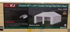B-150  KJ Double Garage Metal Shed 45'X25'