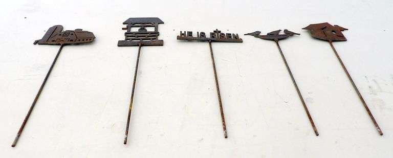 M-166  Metal Art (5) Pieces