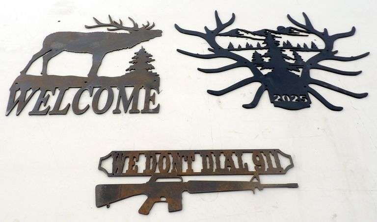 M-165  Metal Art (3) Pieces