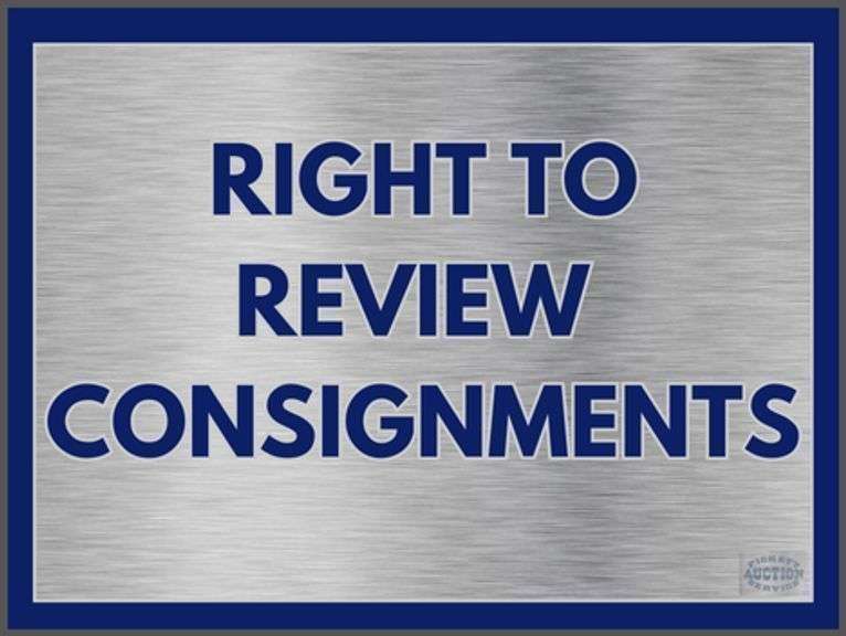 RIGHT TO REVIEW CONSIGNMENTS