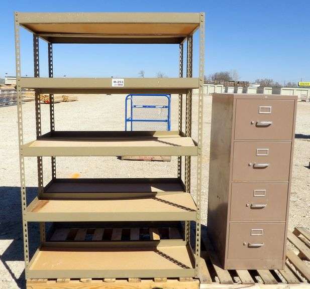 M-253  Shelves + File Cabinet