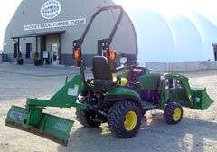 B-1223 John Deere 1025R Tractor W/Loader & Blade