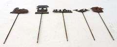 M-166  Metal Art (5) Pieces